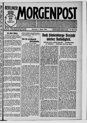 Berliner Morgenpost vom 07.04.1925