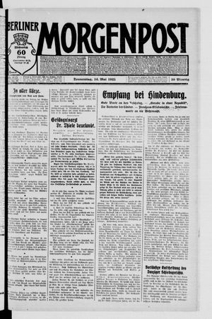 Berliner Morgenpost vom 14.05.1925