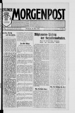 Berliner Morgenpost vom 20.05.1925