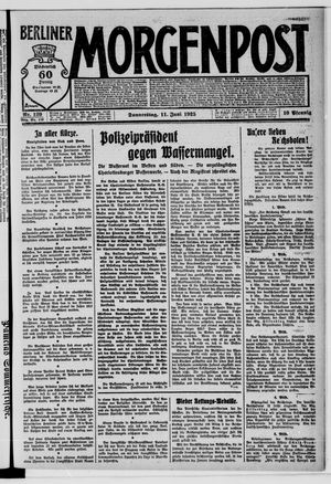 Berliner Morgenpost vom 11.06.1925