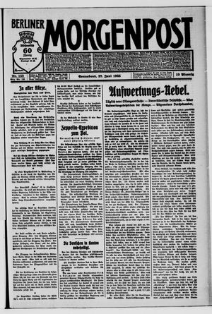 Berliner Morgenpost vom 27.06.1925