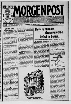 Berliner Morgenpost vom 18.08.1925
