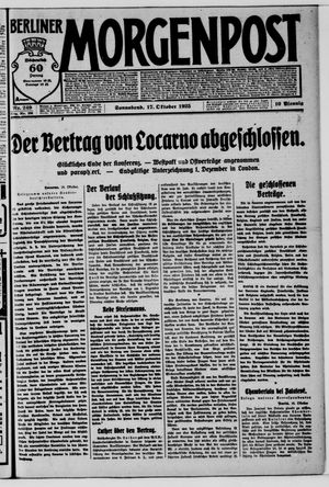 Berliner Morgenpost vom 17.10.1925