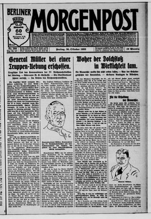 Berliner Morgenpost vom 30.10.1925