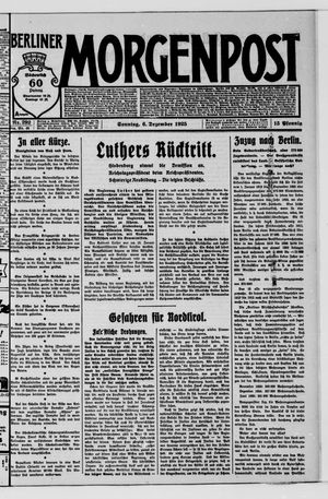 Berliner Morgenpost vom 06.12.1925