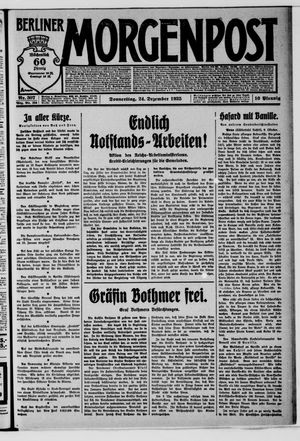 Berliner Morgenpost vom 24.12.1925