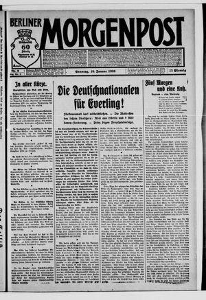Berliner Morgenpost vom 10.01.1926