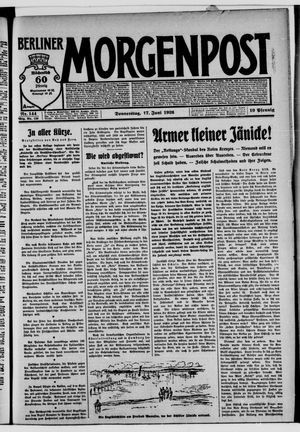 Berliner Morgenpost on Jun 17, 1926