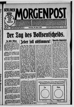 Berliner Morgenpost vom 20.06.1926