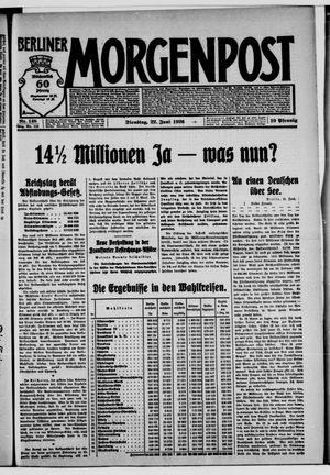 Berliner Morgenpost vom 22.06.1926