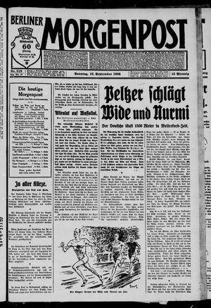 Berliner Morgenpost vom 12.09.1926