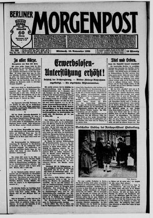 Berliner Morgenpost vom 10.11.1926