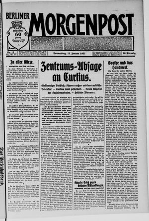Berliner Morgenpost vom 13.01.1927