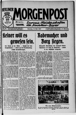 Berliner Morgenpost vom 15.05.1927