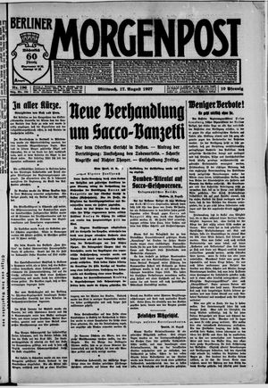 Berliner Morgenpost vom 17.08.1927