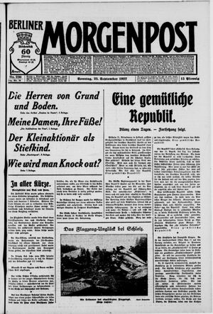 Berliner Morgenpost on Sep 25, 1927
