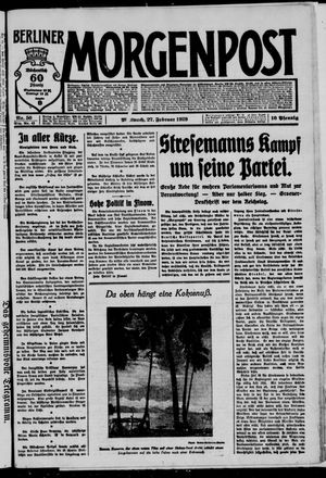 Berliner Morgenpost vom 27.02.1929