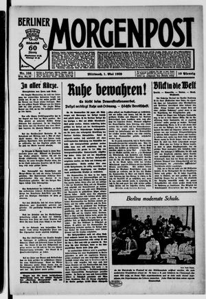 Berliner Morgenpost vom 01.05.1929