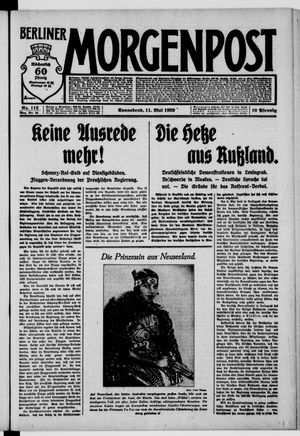 Berliner Morgenpost vom 11.05.1929