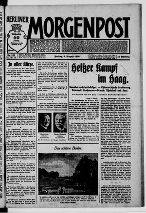 Berliner Morgenpost on Aug 9, 1929