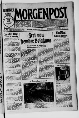 Berliner Morgenpost vom 15.09.1929
