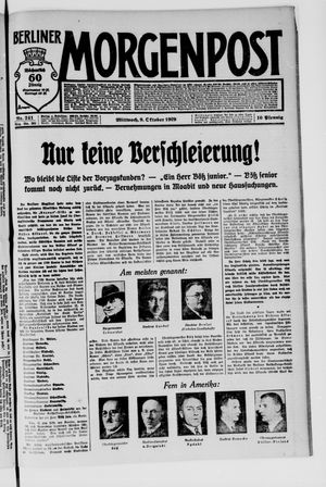 Berliner Morgenpost vom 09.10.1929