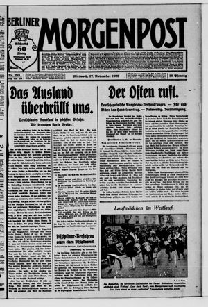 Berliner Morgenpost vom 27.11.1929