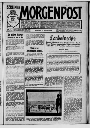 Berliner Morgenpost on Jan 12, 1930