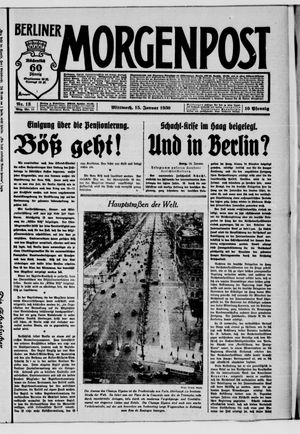 Berliner Morgenpost vom 15.01.1930