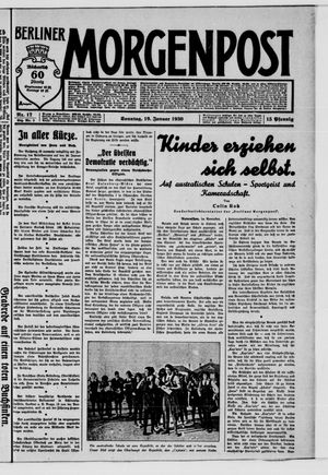 Berliner Morgenpost on Jan 19, 1930