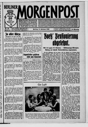 Berliner Morgenpost vom 14.02.1930