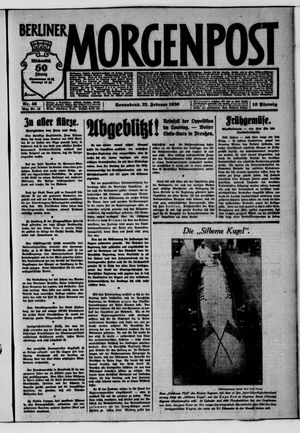 Berliner Morgenpost vom 22.02.1930