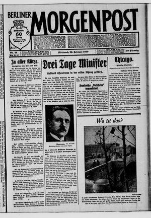 Berliner Morgenpost vom 26.02.1930