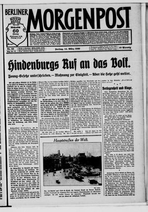 Berliner Morgenpost vom 14.03.1930