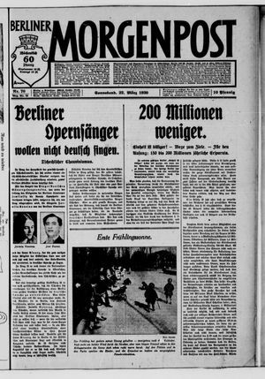 Berliner Morgenpost vom 22.03.1930