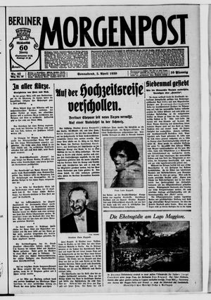 Berliner Morgenpost on Apr 5, 1930