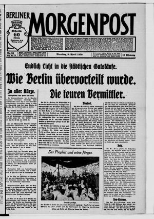 Berliner Morgenpost on Apr 8, 1930