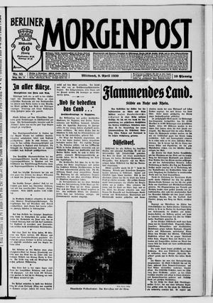 Berliner Morgenpost vom 09.04.1930