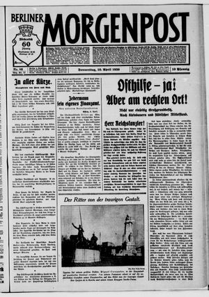 Berliner Morgenpost vom 10.04.1930
