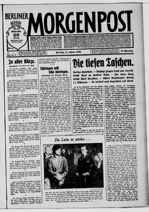 Berliner Morgenpost vom 11.04.1930