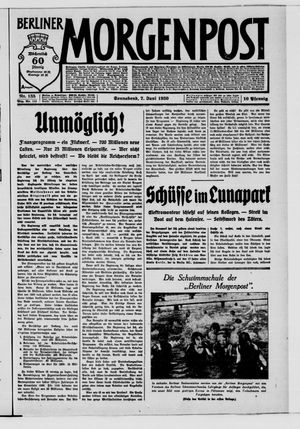 Berliner Morgenpost vom 07.06.1930