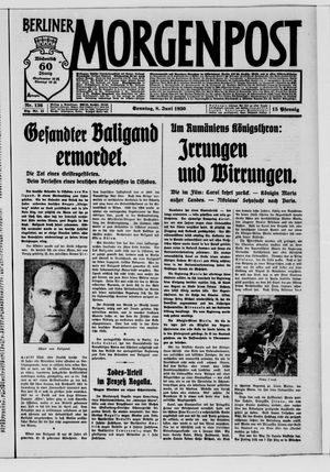 Berliner Morgenpost vom 08.06.1930