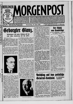 Berliner Morgenpost vom 19.06.1930