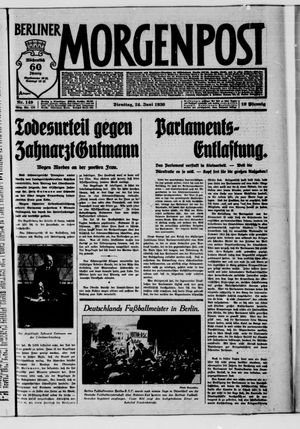 Berliner Morgenpost vom 24.06.1930