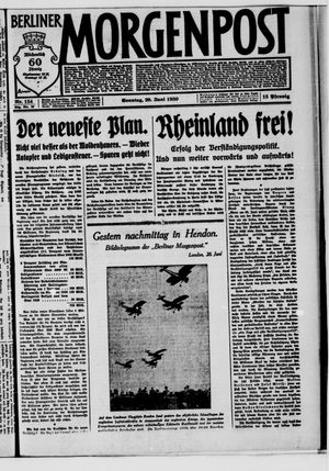 Berliner Morgenpost vom 29.06.1930