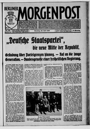 Berliner Morgenpost vom 29.07.1930