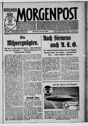 Berliner Morgenpost vom 30.07.1930
