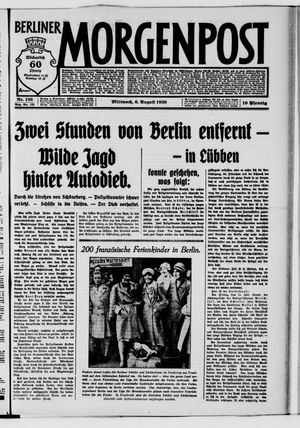 Berliner Morgenpost vom 06.08.1930