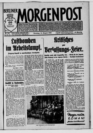 Berliner Morgenpost vom 12.08.1930