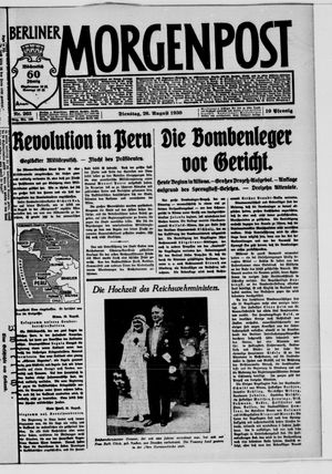 Berliner Morgenpost vom 26.08.1930